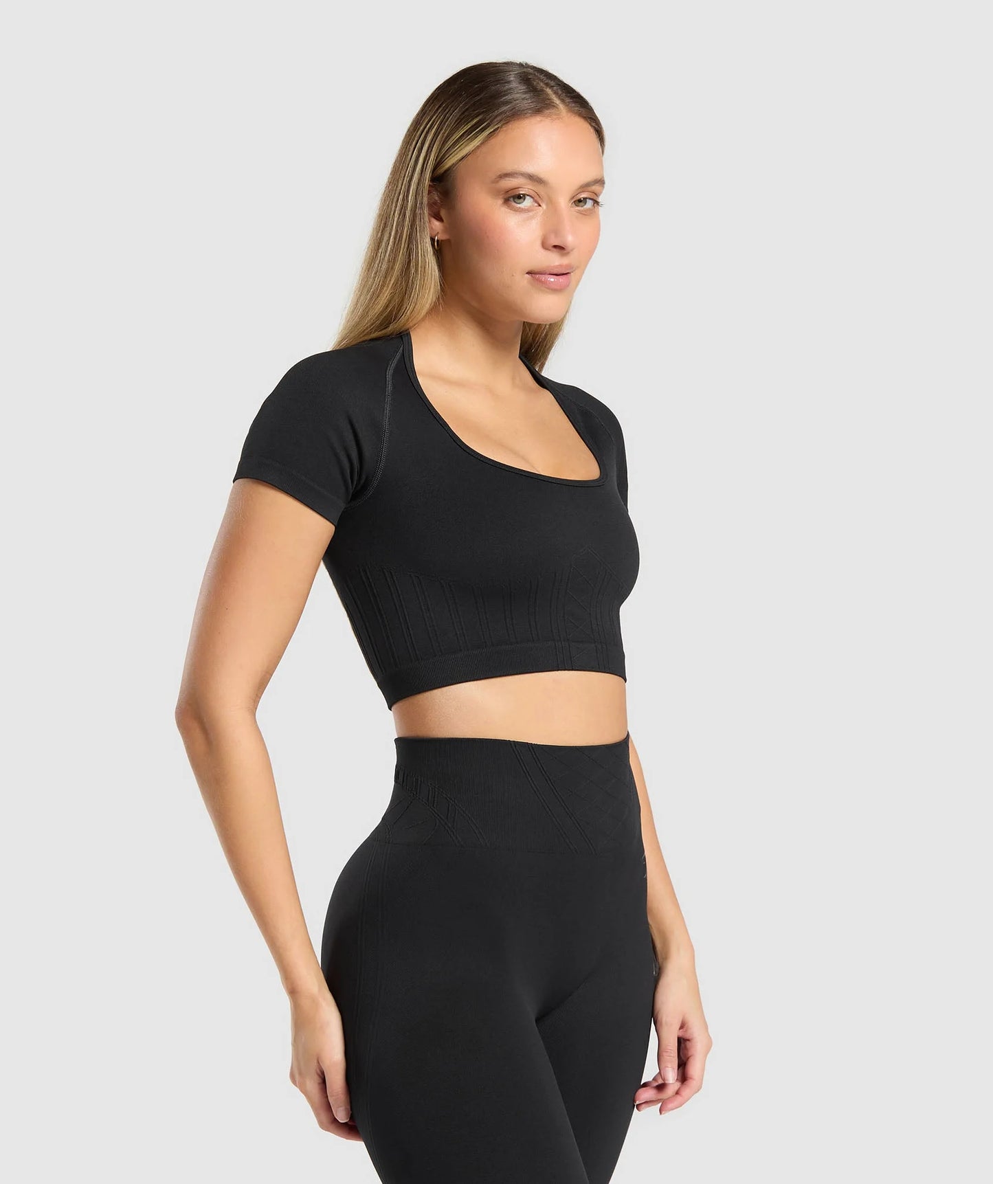 GYMSHARK/ CORSET SEAMLESS CROP TOP WOMAN