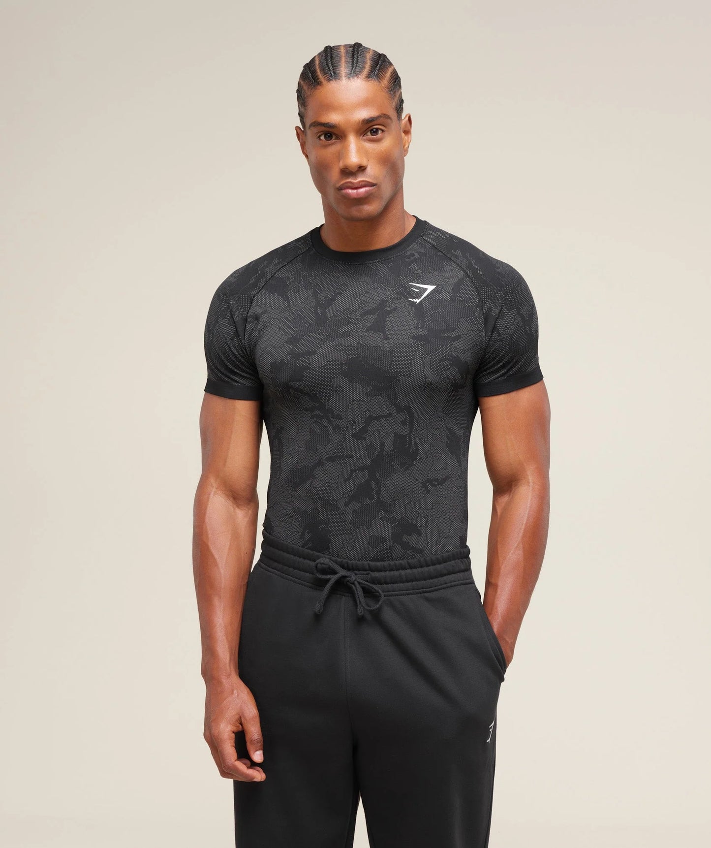 GYMSHARK/ GEO SEAMLESS T-SHIRT MEN