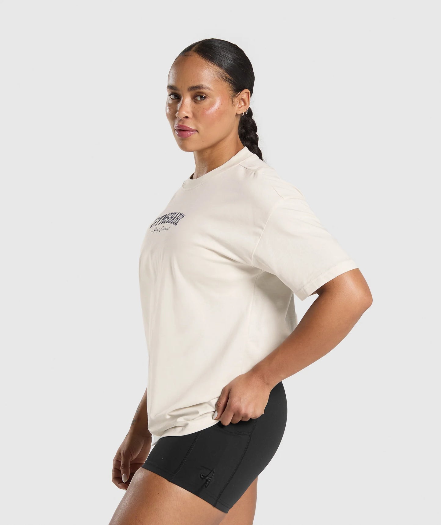 GYMSHARK/ LIFTING ESSENTIALS GRAPHIC OVERSIZED T-SHIRT WOMAN