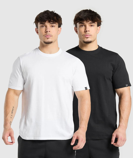 GYMSHARK/ T-SHIRT 2 PACK MEN