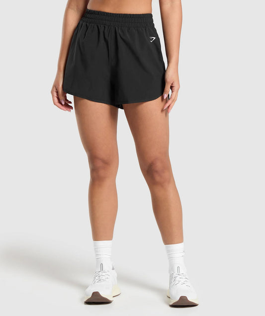 GYMSHARK/ Contour Shorts - Black WOMAN