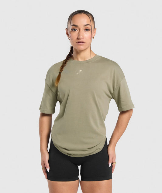 GYMSHARK/ POWER OVERSIZED T-SHIRT WOMAN