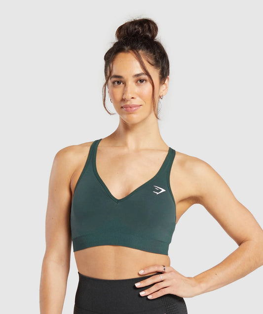GYMSHARK/ VITAL SEAMLESS 2.0 V NECK SPORTS BRA WOMAN